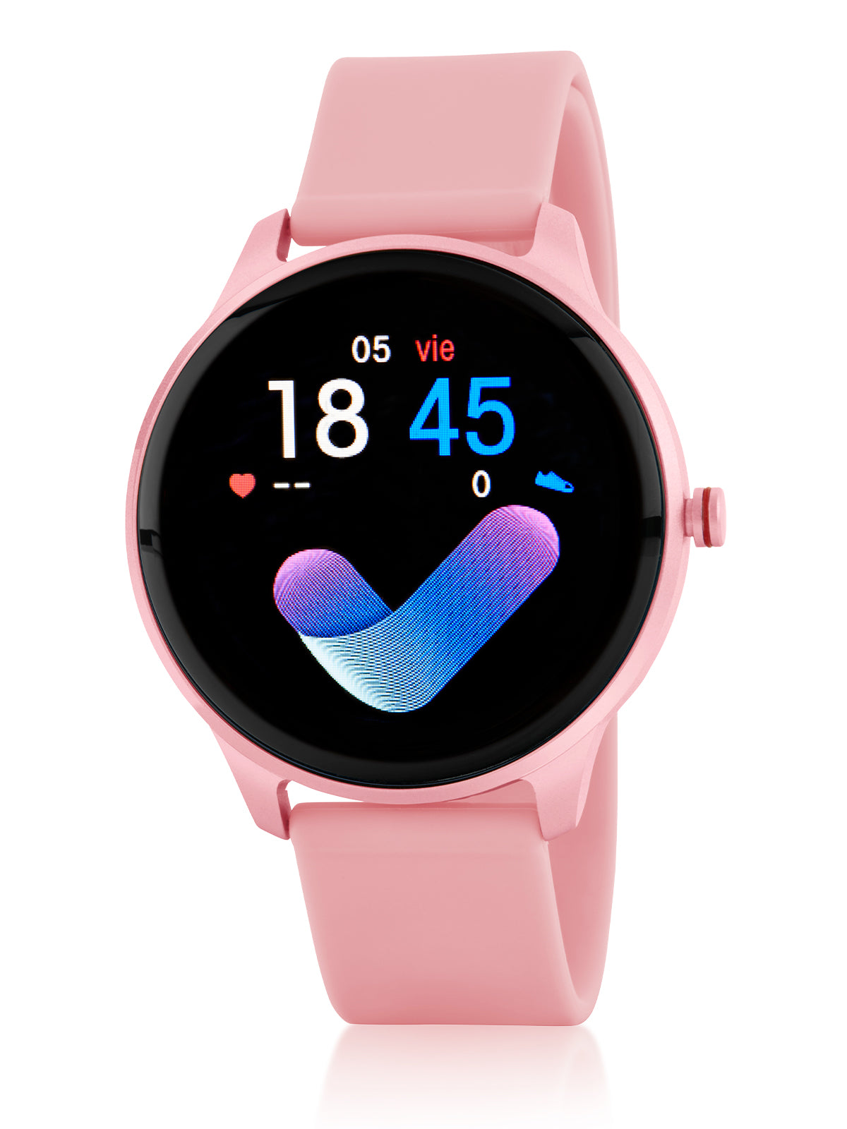 Reloj Marea Smart Redondo Silicona Rosa