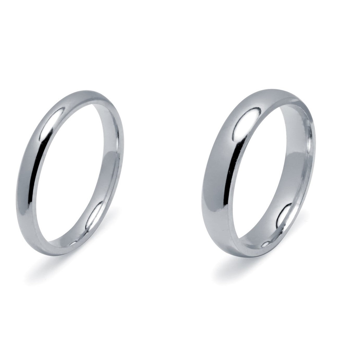 Pareja de Alianzas Kim Alianzas de Boda en Plata