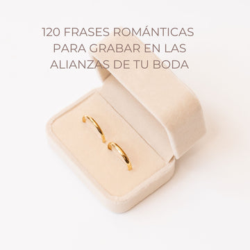 120 frases románticas para grabar en las alianzas de tu boda