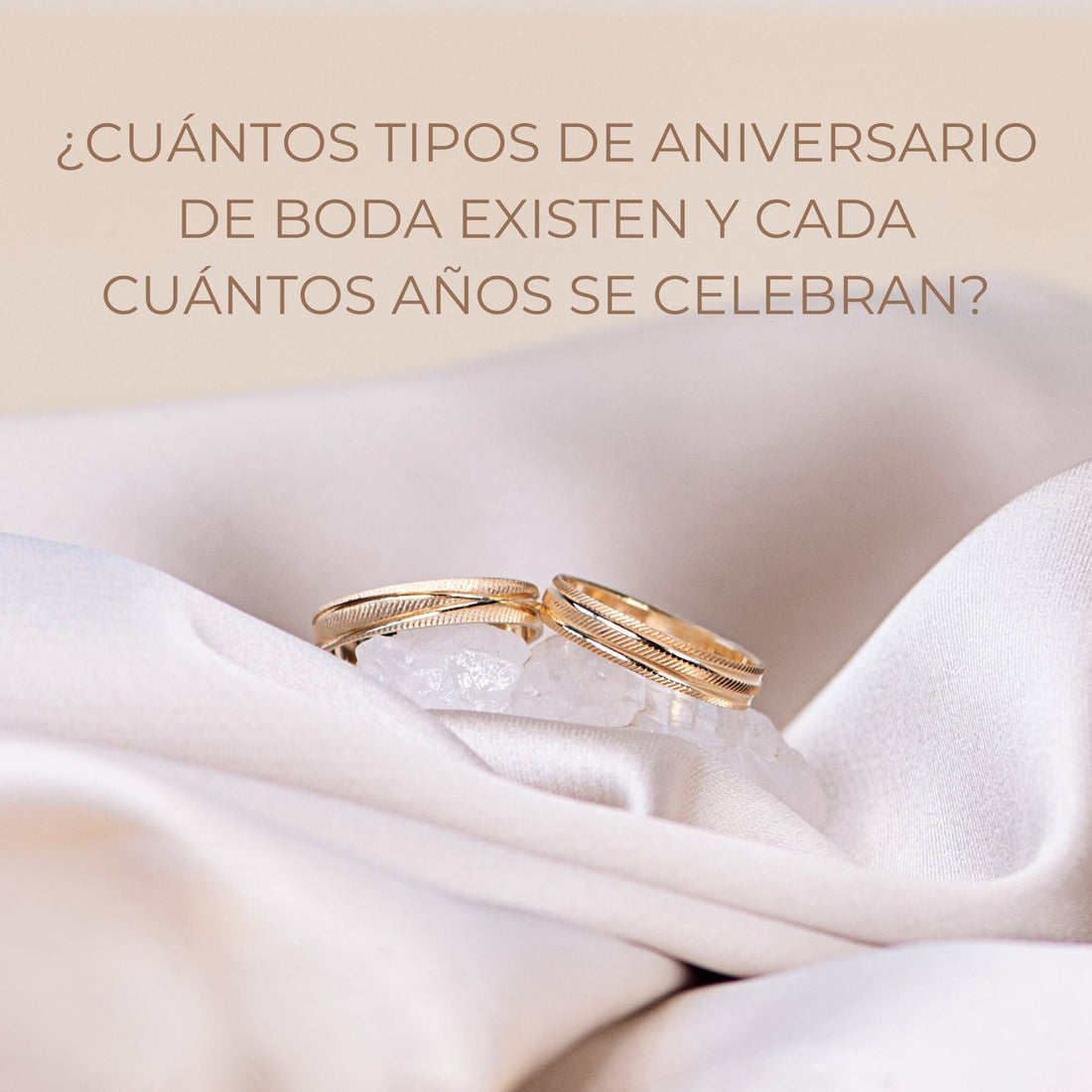 ¿Cuántos tipos de aniversario de boda existen y cada cuántos años se celebran?