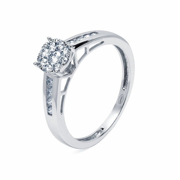 Anillos de Compromiso de Oro Blanco