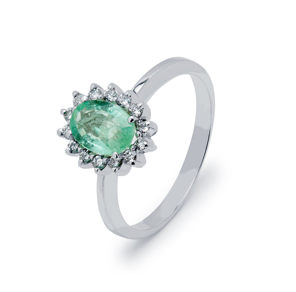 Anillos de Compromiso de Esmeralda