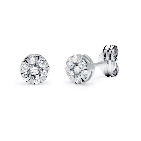 Pendientes con Diamantes Creados