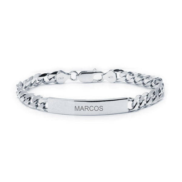 Pulseras Plata Hombre