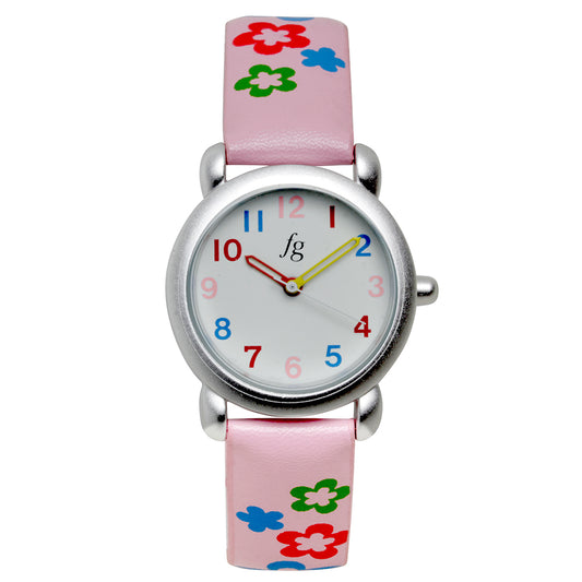 Reloj FG Infantil Casual Flowers Rosa