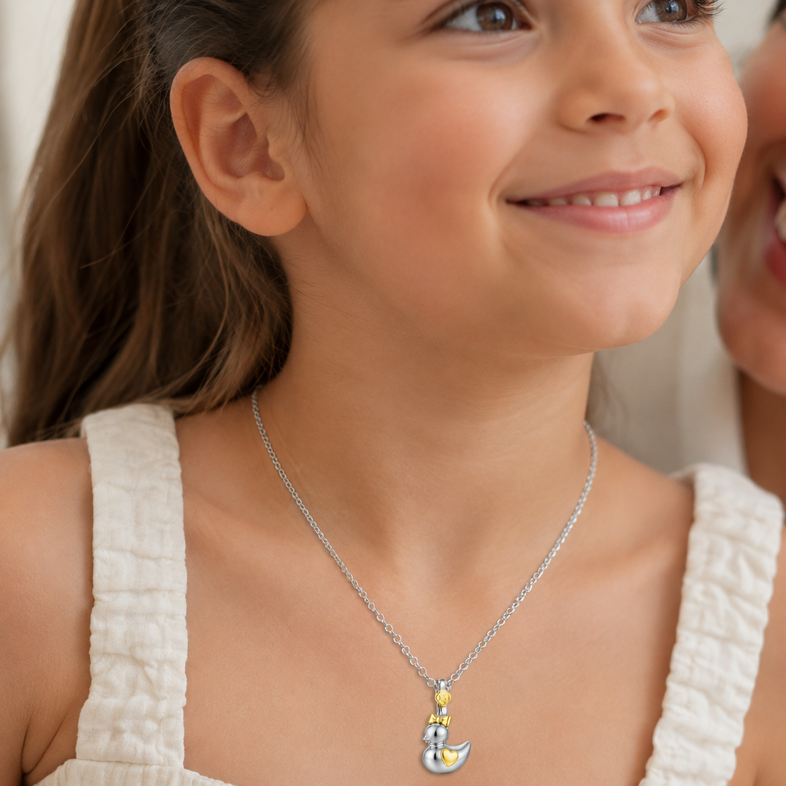 Colgante Patita de Plata de Ley 925 para Niña