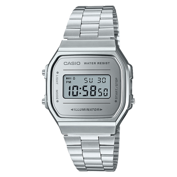 Reloj Casio Mujer Digital Classical Gris Acero Inoxidable Espejo