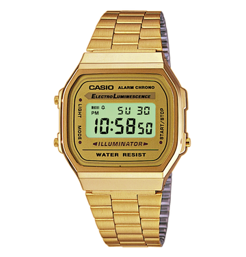 Reloj Casio Unisex Digital Classical Retro Dorado Acero Inoxidable