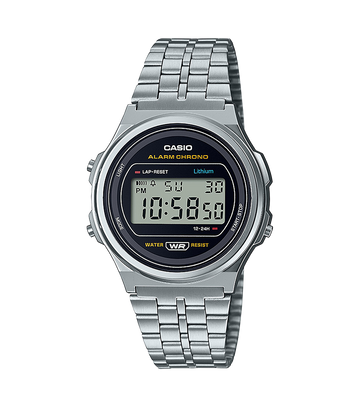 Reloj Casio Unisex Digital Classical Redondo Acero Inoxidable