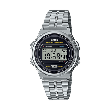 Reloj Casio Unisex Digital Classical Redondo Acero Inoxidable