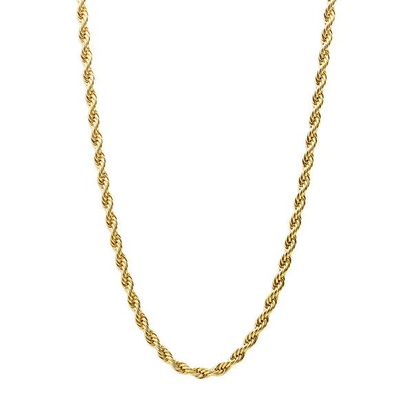 Cadena Hombre Cordón 60cm Acero Bañado