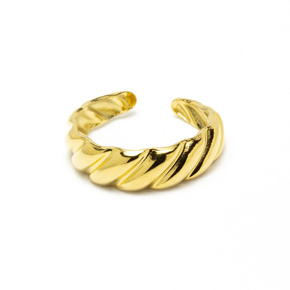 Anillo Twist Ajustable Acero Tesi García