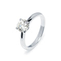 Anillo Solitario de Platino 950 con Diamante