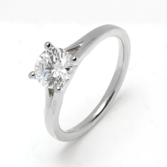 Anillo Solitario Fina con Diamante 1 Quilate en Oro 18 Kilates