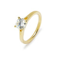 Anillo Solitario Fina con Diamante 1 Quilate en Oro 18 Kilates