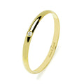 Alianza de Boda de Oro de 18 Quilates con Diamante