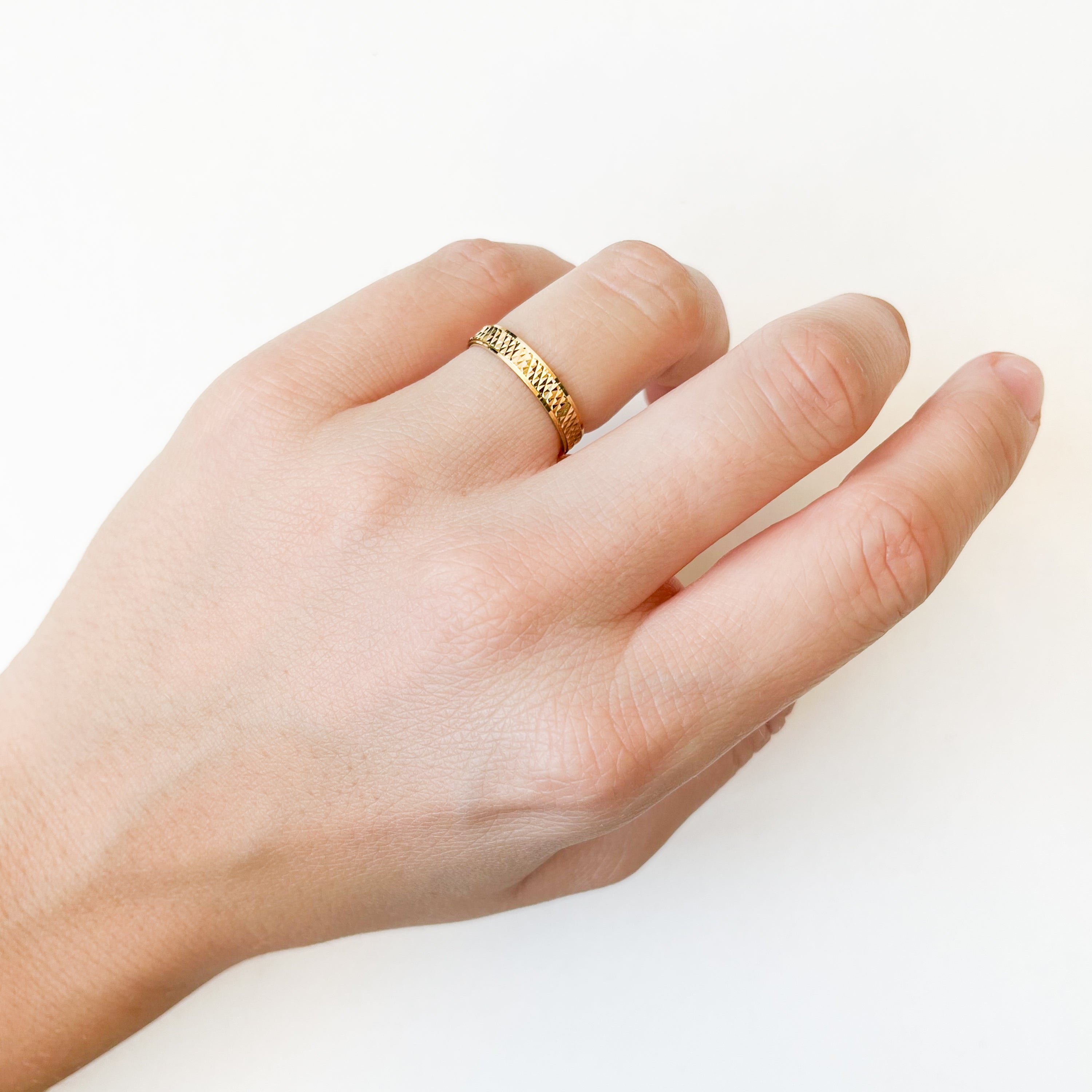 Alianza de Boda Rosalin Brillante en Oro Amarillo 3,5 mm