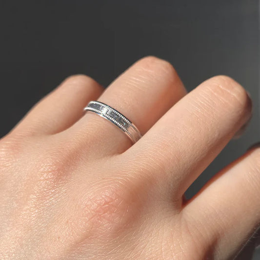 Alianza de Boda Bel con Greca en Plata