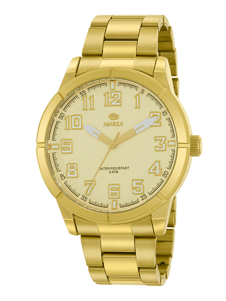 Reloj Marea Hombre Acero Dorado