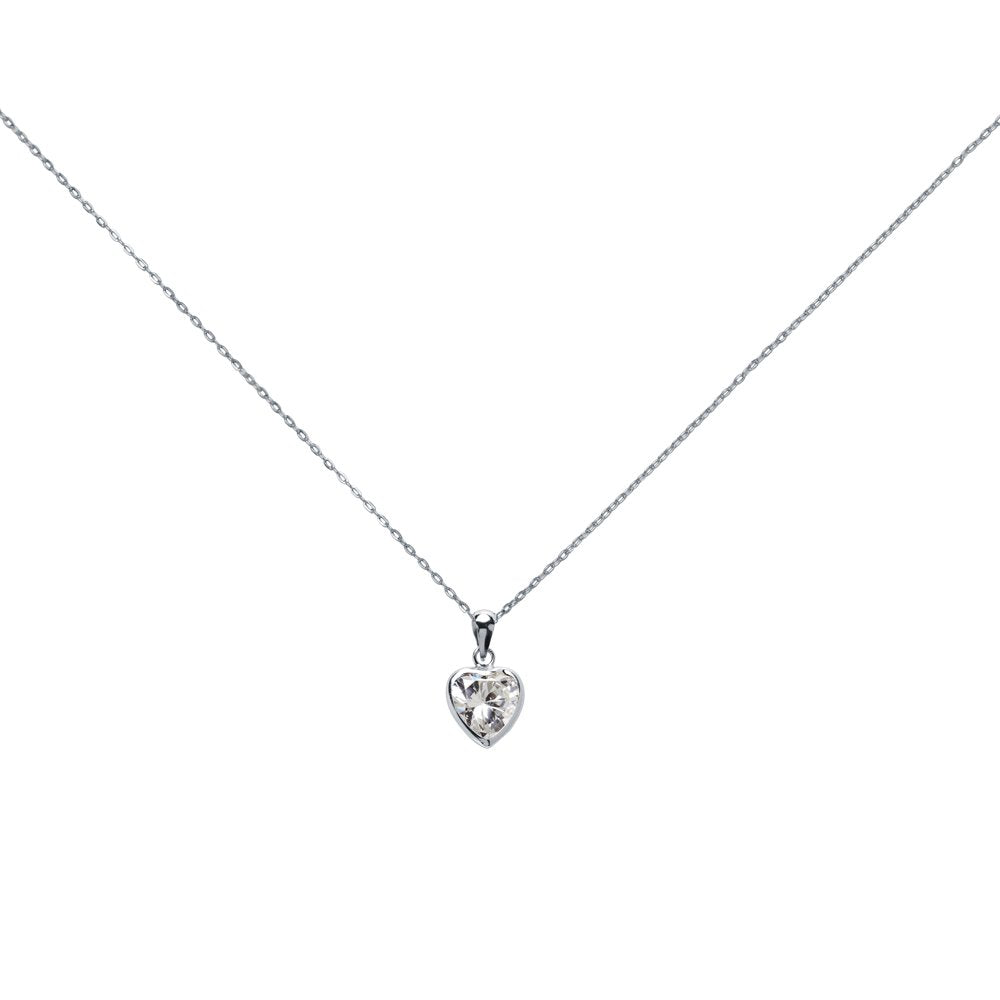 Conjunto Elisenda de Colgante y Pendientes en Blanco 9 Kilates