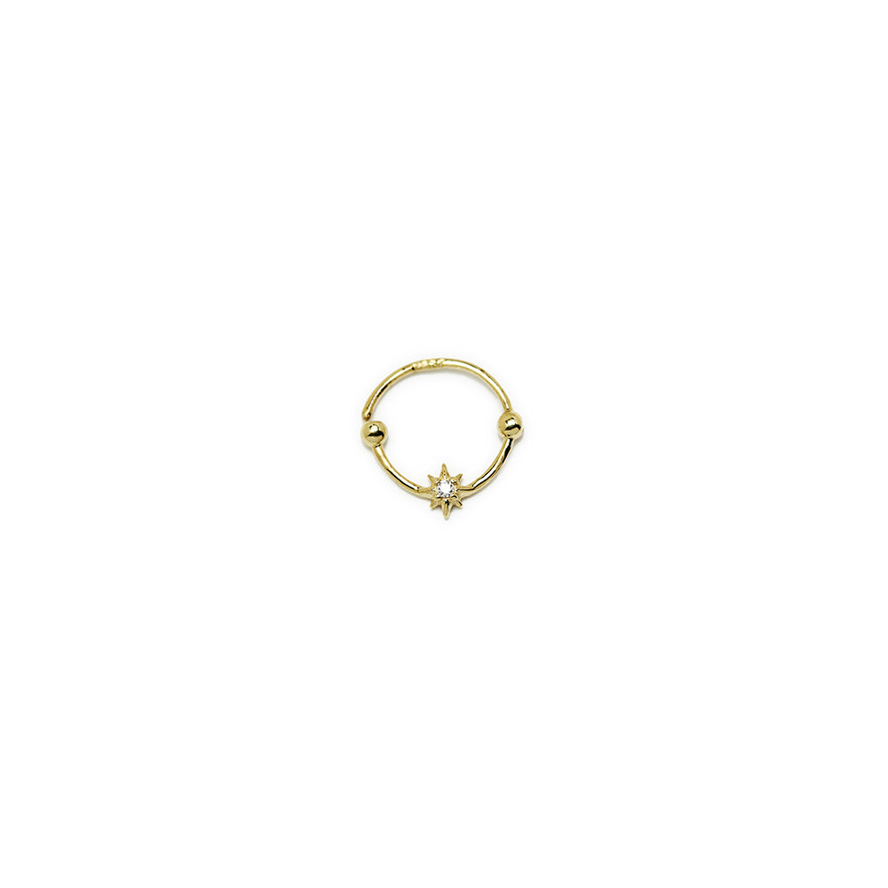 Piercing Hilo Estrella de Oro de 9 Quilates
