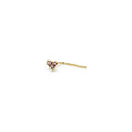 Piercing Corazón de Oro de 9 Quilates con Circonita Rosa