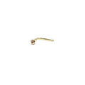Piercing de Nariz de Oro de 9 Quilates con Circonita Rosa