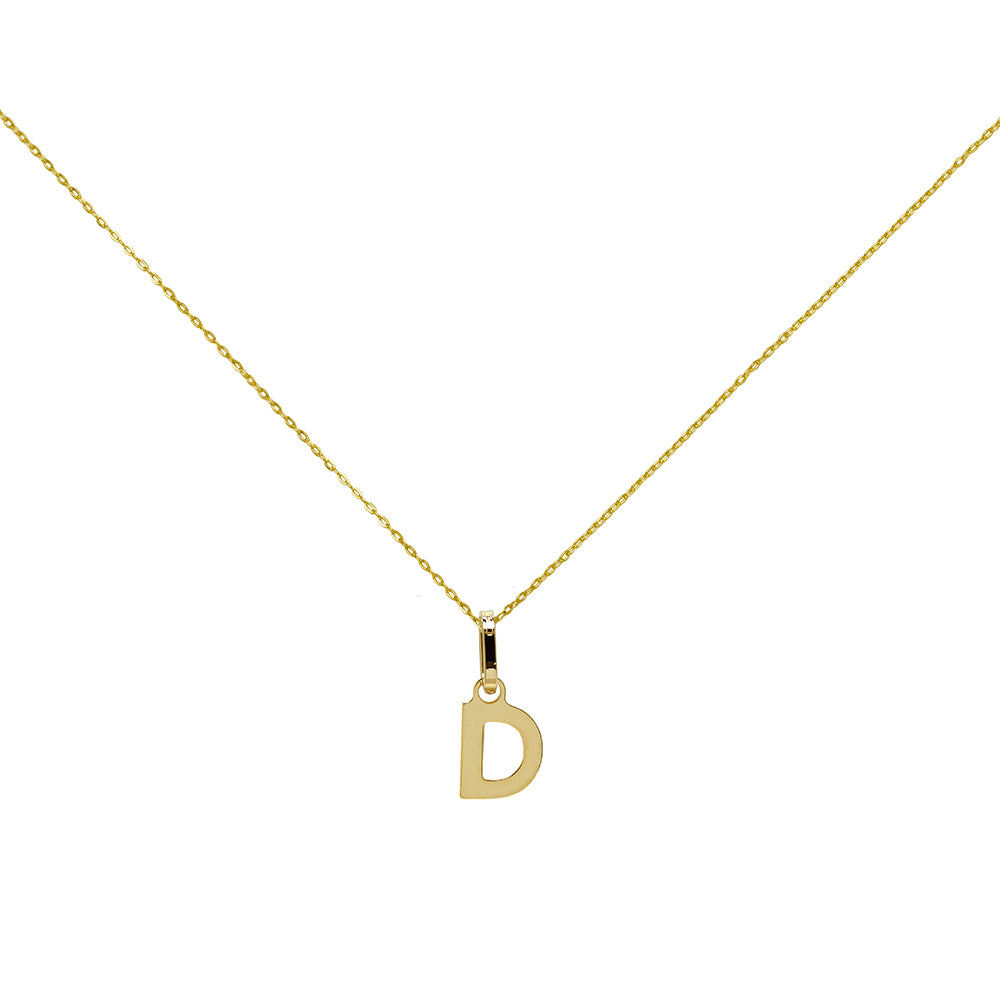 Colgante Letra A de Oro de 9 Quilates