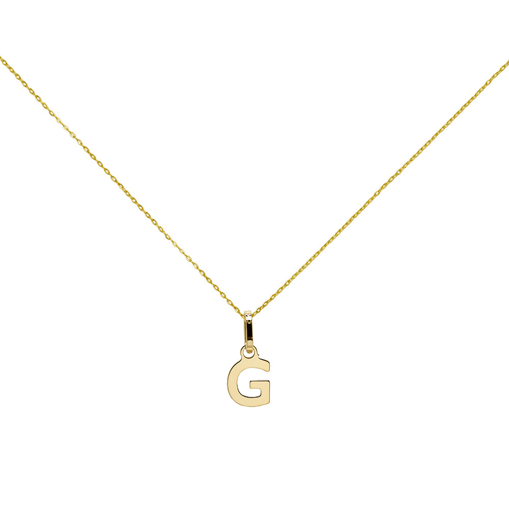 Colgante Letra A de Oro de 9 Quilates