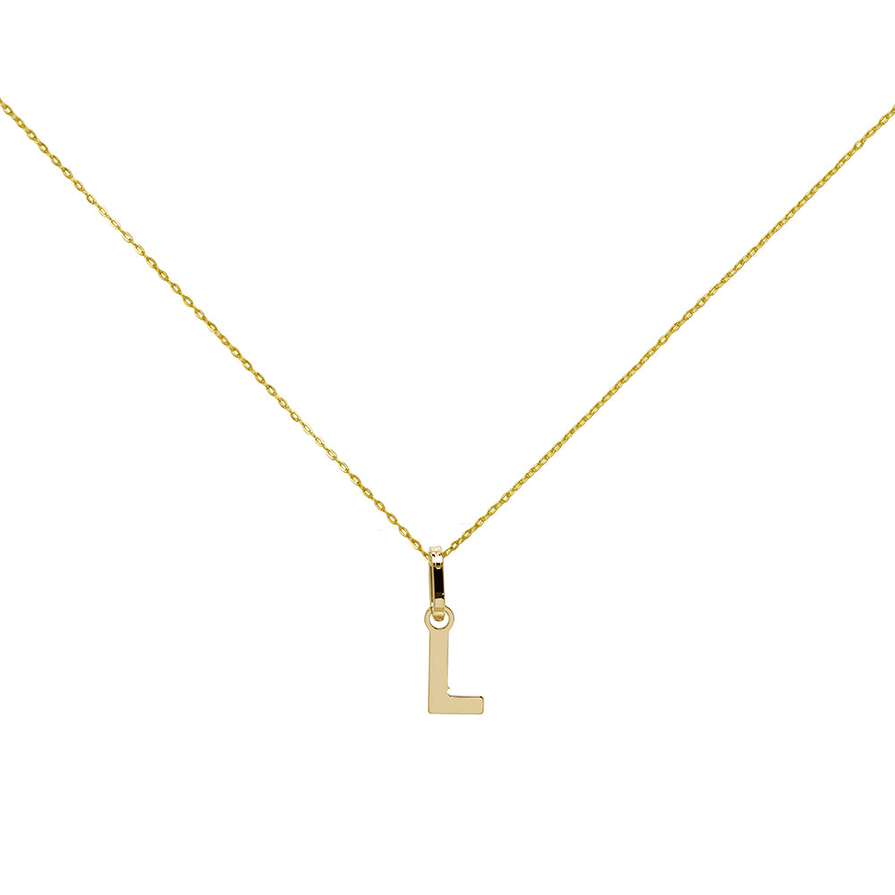 Colgante Letra A de Oro de 9 Quilates