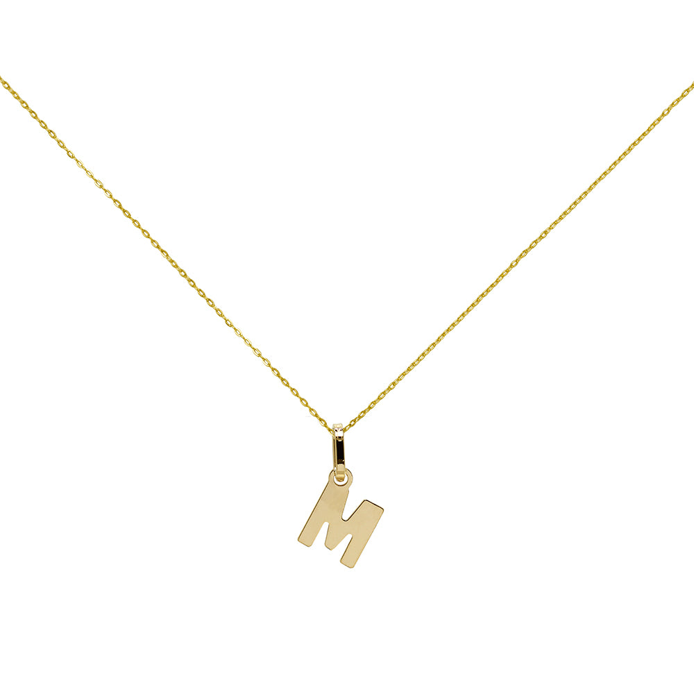 Colgante Letra A de Oro de 9 Quilates