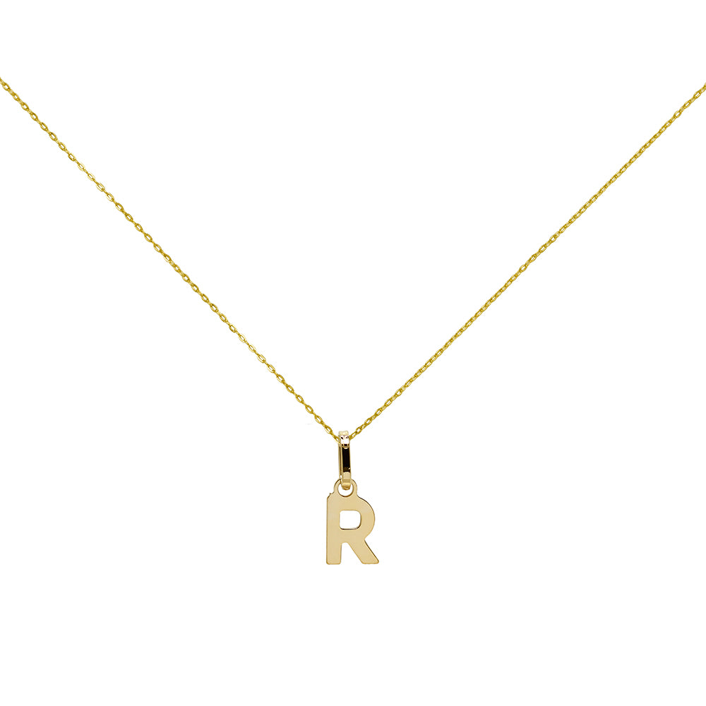 Colgante Letra A de Oro de 9 Quilates