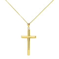 Colgante Cruz Lisa de Oro de 9 Quilates