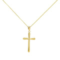 Colgante Cruz Lisa 21 x 25 mm de Oro de 9 Quilates