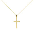 Colgante Cruz Lisa de Oro de 9 Quilates
