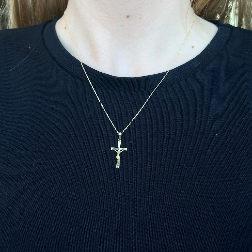 Colgante Crucifijo de Oro de 9 Quilates