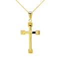 Colgante Cruz Lisa de Oro de 18 Quilates