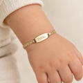 Pulsera Nomeolvides Travesino de Oro de 9 Quilates para Bebé