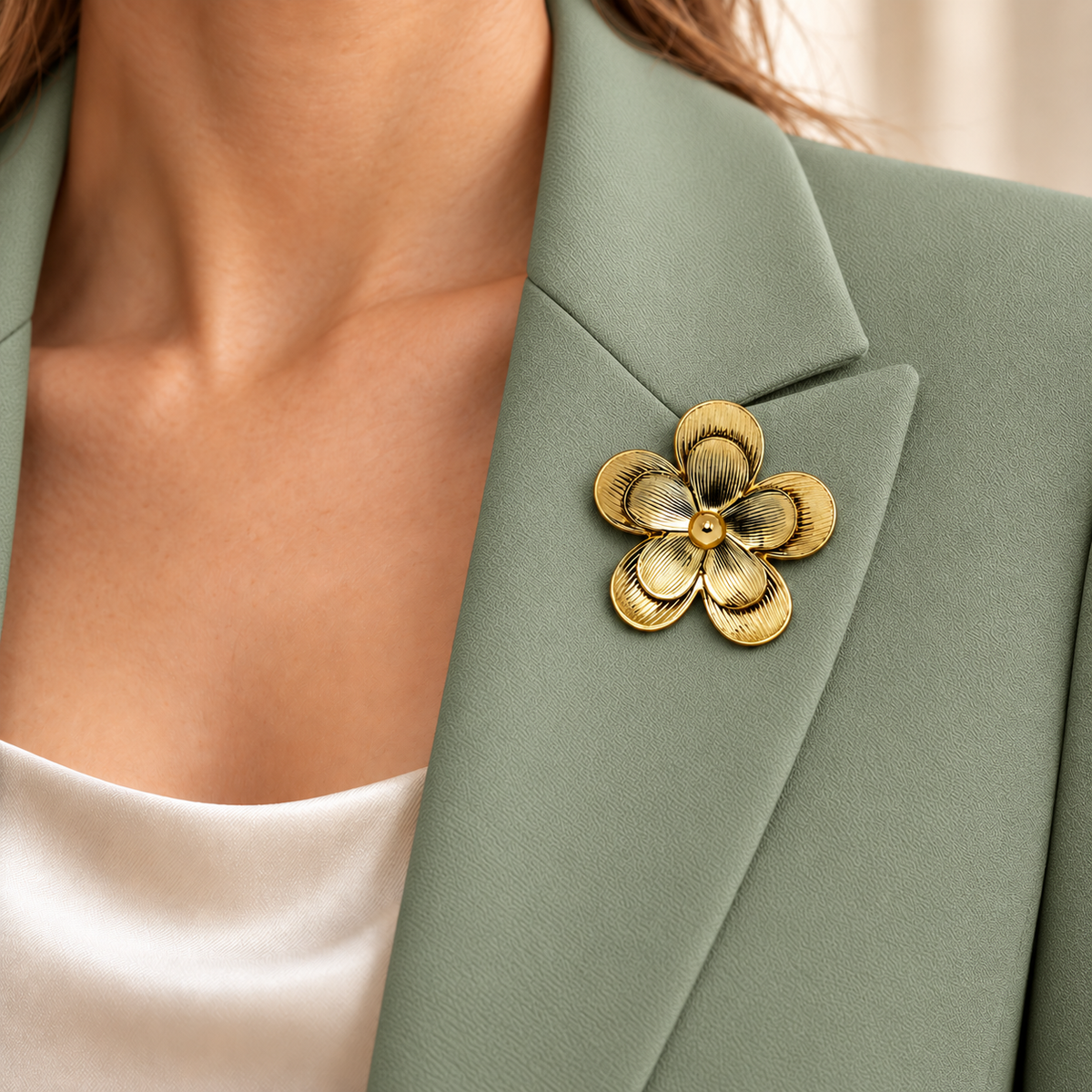 Broche Margarita Acero Tesi García