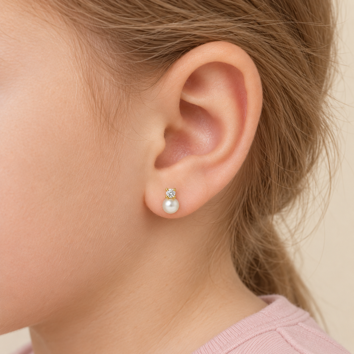 Pendientes Tu y Yo con Diamantes de Oro de 9 Quilates