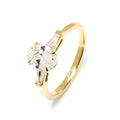Anillo de Oro de 9 Quilates con Diamantes Creados