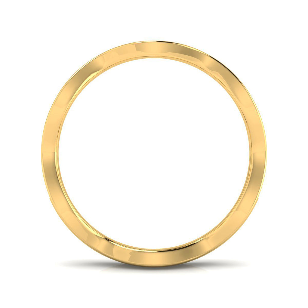 Anillo Ondas con Diamantes Creados en Vermeil