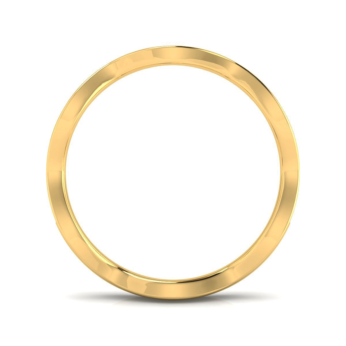 Anillo Ondas con Diamantes Creados en Vermeil