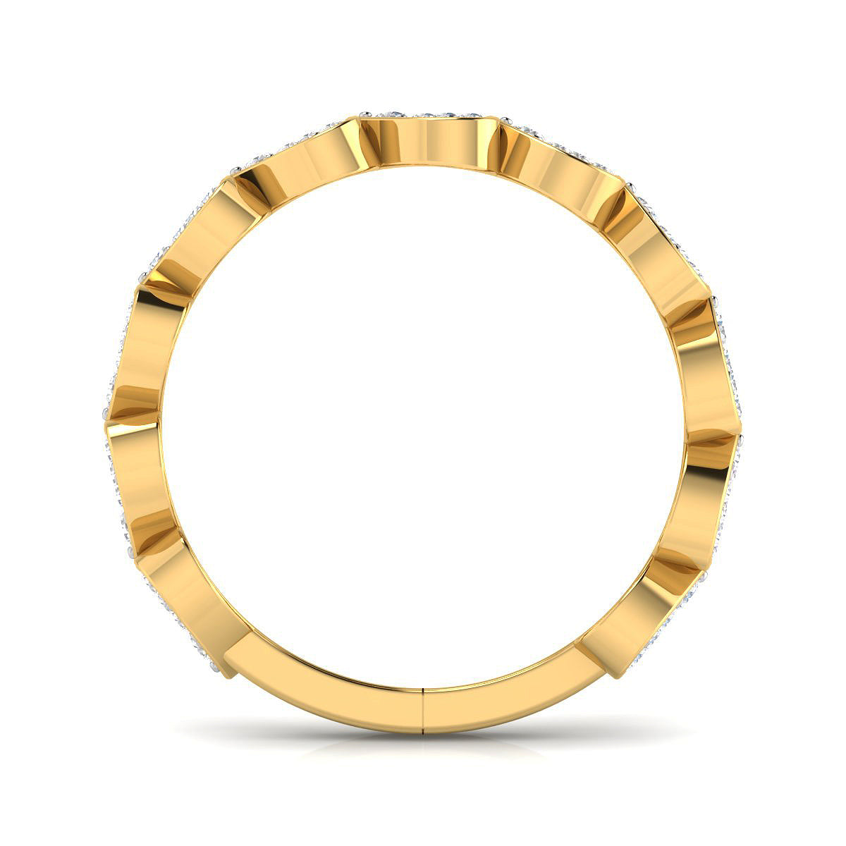 Anillo Corazones de Vermeil con Diamantes Creados