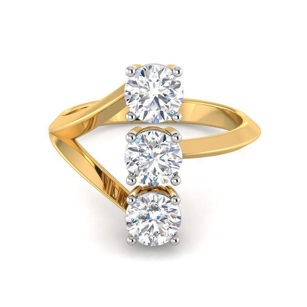 Anillo de Vermeil con Brillantes Creados