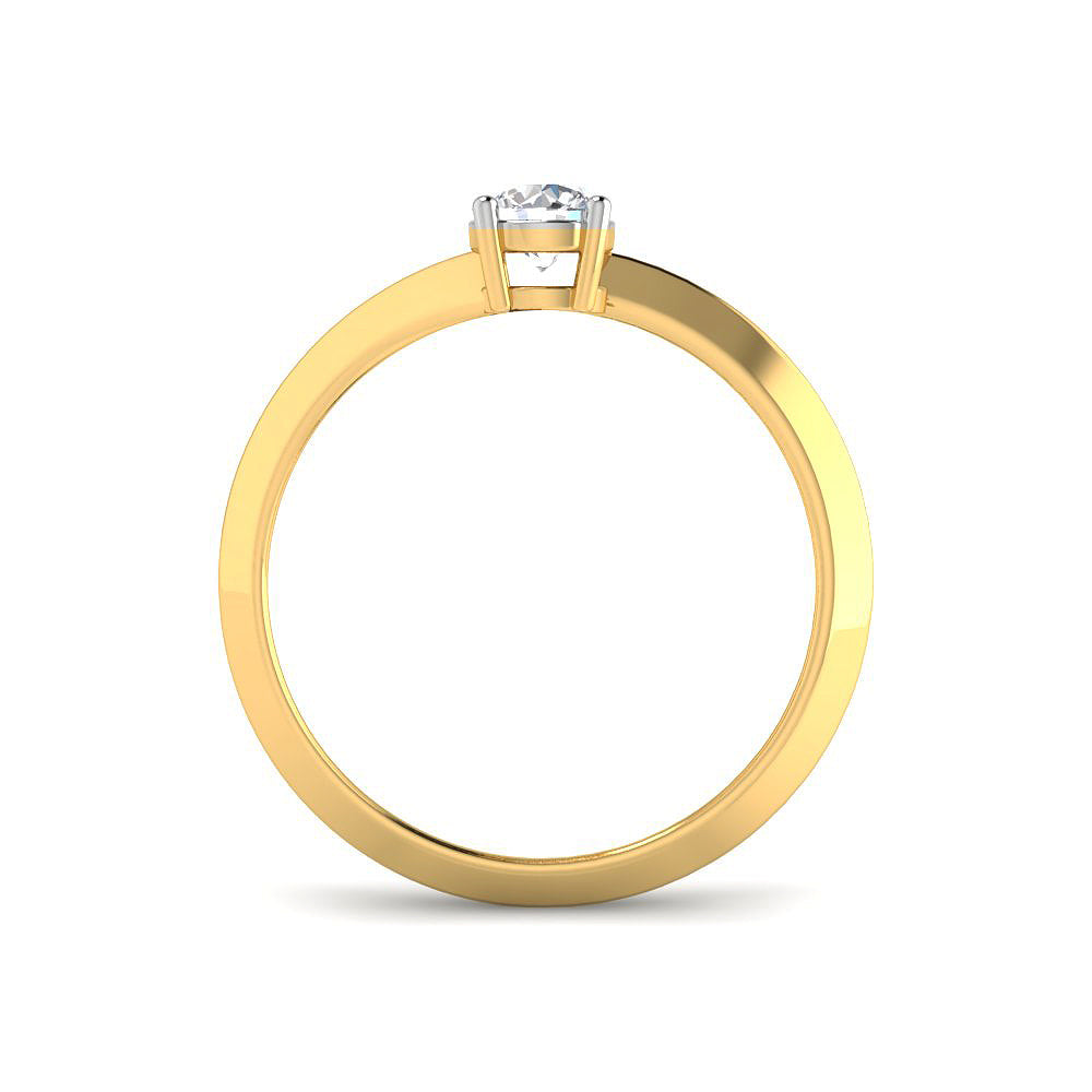 Anillo de Vermeil con Brillantes Creados