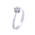 Anillo Solitario Janis de Oro 9K con Diamante Creado