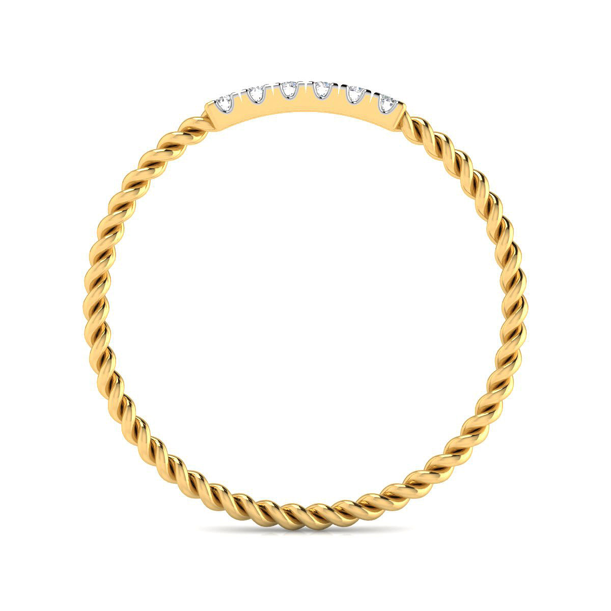 Media Alianza de Vermeil Rosa con Diamantes Creados