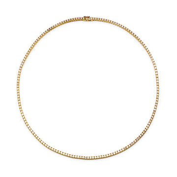 Cadena Riviere con Diamante Creado de 6.012 quilates en Oro de 9 Kilates
