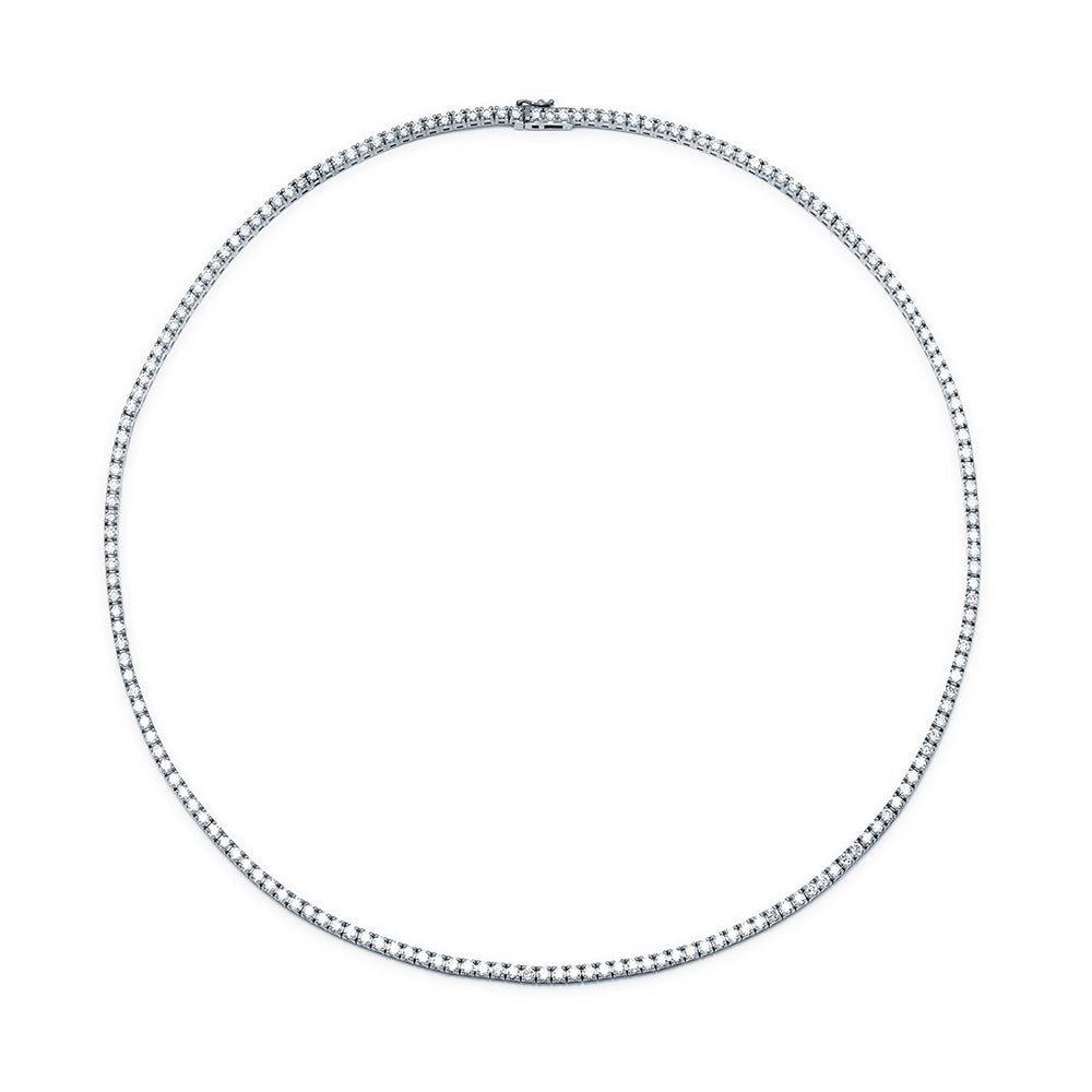 Cadena Riviere con Diamante Creado de 6.012 quilates en Oro de 18 Kilates